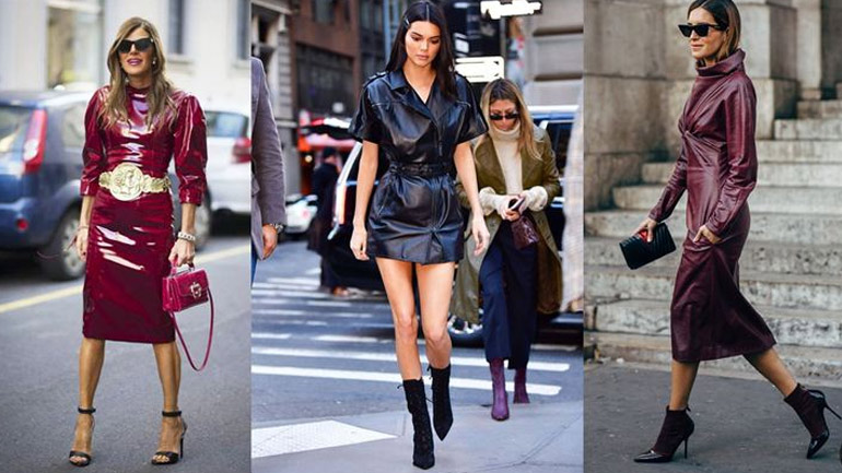 To leather dress που θα σας βγάλει ασπροπρόσωπες αυτόν τον χειμώνα