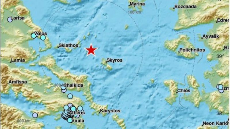 Σεισμική δόνηση στη Σκύρο