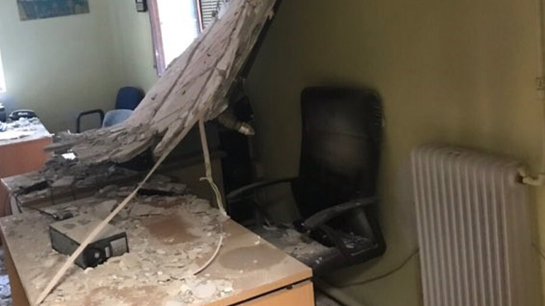 Θεσσαλονίκη: Κατέρρευσε οροφή στο Ιπποκράτειο Νοσοκομείο