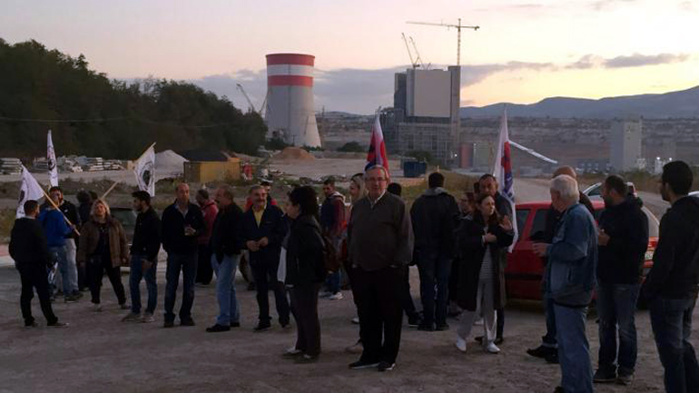 Περιφρούρηση της απεργίας στα ορυχεία της ΔΕΗ και στον ΑΗΣ