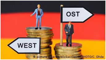 O μέσος μισθός των εργαζόμενων στα ανατολικά κρατίδια ανέρχεται στο 84% του μέσου μισθού στη δυτική Γερμανία