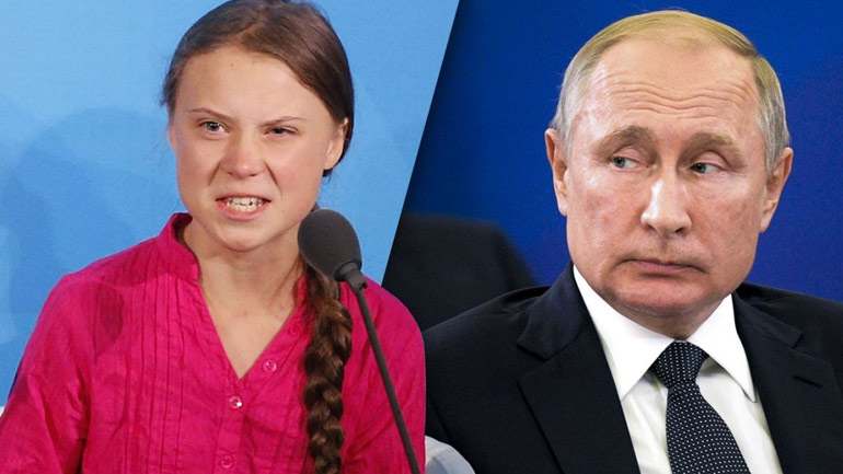 Η Γκρέτα Τούνμπεργκ ειρωνεύτηκε τον Πούτιν