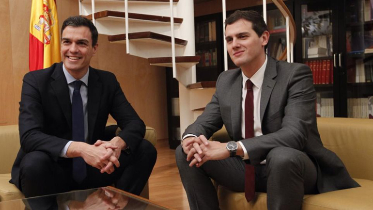 Ισπανία:  Αναμένεται μετεκλογική συνεργασία  Ciudadanos με τους Σοσιαλιστές