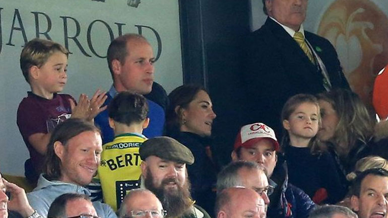 O πρίγκιπας George πήγε στο γήπεδο και έκλεψε τις εντυπώσεις με τις αντιδράσεις του