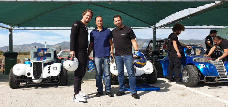 Από αριστερά, Λάμπρος Λιασκοβίτης, Γιάννης Ταβουλάρης και Βασίλης Σαρημπαλίδης