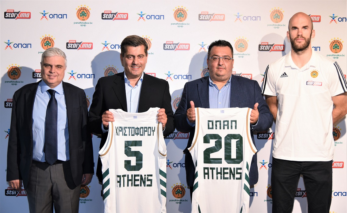 Μάνος Παπαδόπουλος– Πρόεδρος και Διευθύνων Σύμβουλος ΚΑΕ Παναθηναϊκός ΟΠΑΠ , Οδυσσέας Χριστοφόρου - Αναπληρωτής Διευθύνων Σύμβουλος ΟΠΑΠ, Παναγιώτης Τριαντόπουλος – Αντιπρόεδρος και Διευθύνων Σύμβουλος DPG Group of Companies, Νικ Καλάθης – Αρχηγός ΚΑΕ Παναθηναϊκός ΟΠΑΠ
