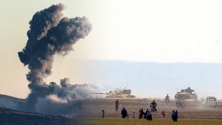 Ο Ερντογάν βομβαρδίζει τους Κούρδους στη βόρεια Συρία