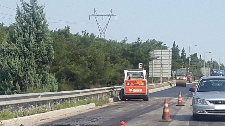 Συνεχίζονται οι εργασίες συντήρησης στην Εθνική Οδό Θεσσαλονίκης – Ν. Μουδανιών