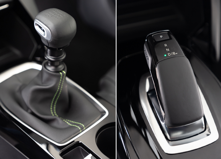 Διαθέσιμο μηχανικό 6 σχέσεων και αυτόματο 8 σχέσεων (δεξιά)