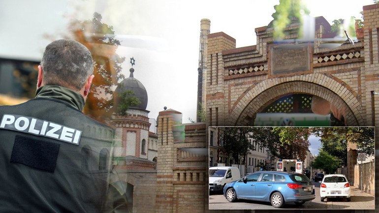 Δύο νεκροί από επίθεση σε συναγωγή στη Γερμανία Δύο νεκροί από επίθεση σε συναγωγή στη Γερμανία