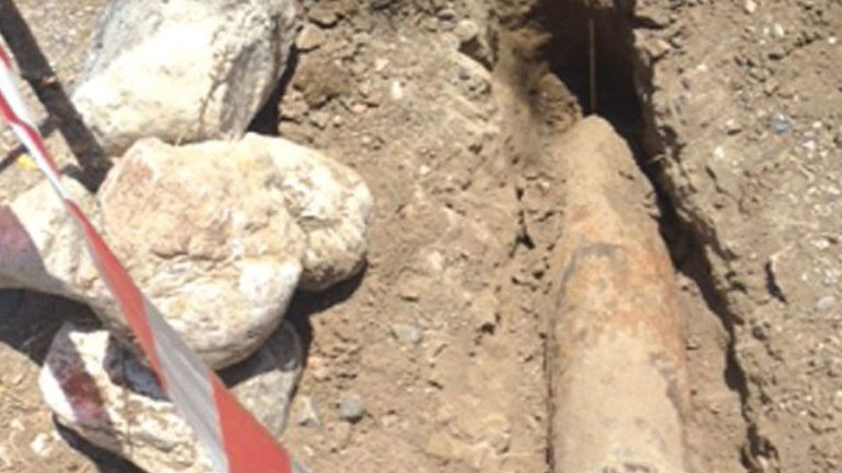 Βρέθηκε οβίδα σε χωράφι στα Καλέσα Ηρακλείου