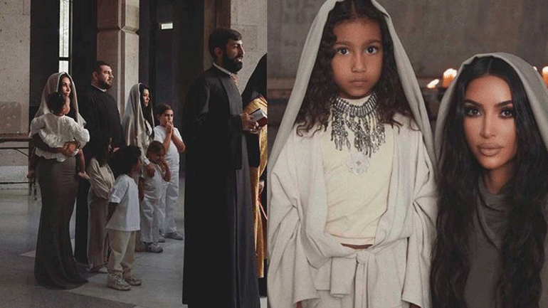 Η Kim Kardashian και τα τρία της παιδιά βαπτίστηκαν στην Αρμενία!