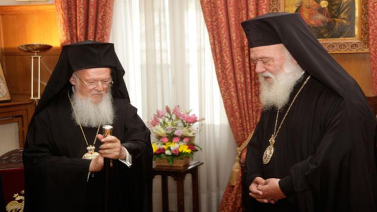 Ευχαριστήριο τηλεφώνημα Βαρθολομαίου σε Ιερώνυμο