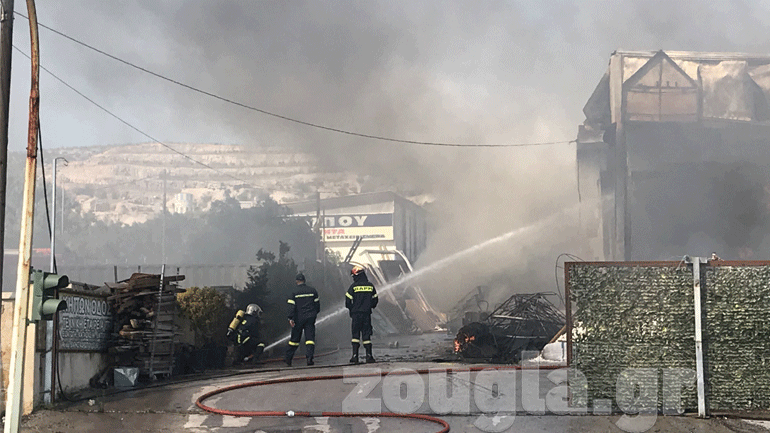 Υπό έλεγχο τέθηκε η φωτιά στο Κορωπί
