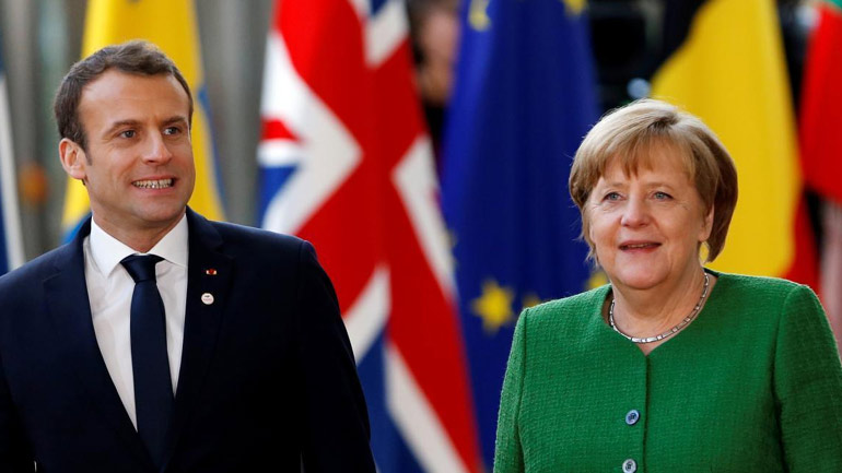 Μακρόν και Μέρκελ καλούν την Τουρκία να τερματίσει την επίθεση στη Συρία