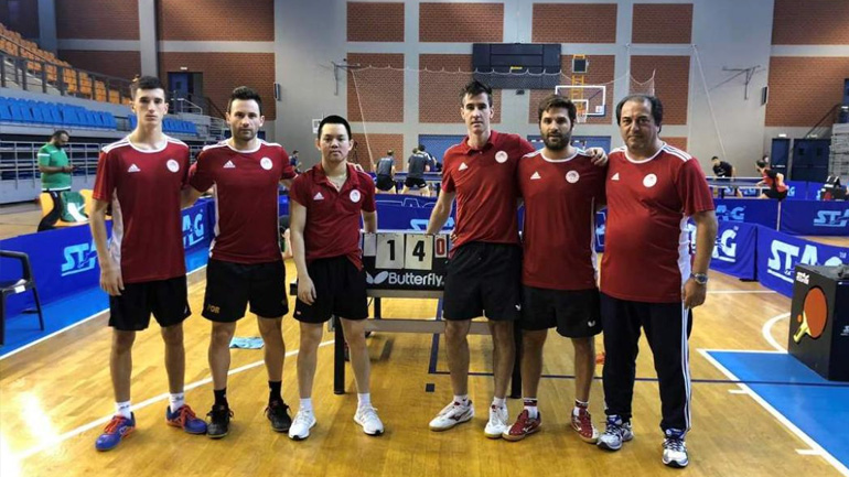 Πινγκ Πονγκ: Ο Ολυμπιακός νίκησε 4-1 τον Παναθηναϊκό