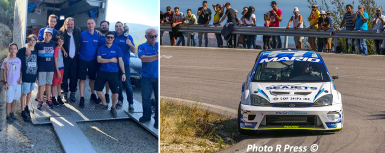 Ο Μάριος Ηλιόπουλος πανηγύρισε τον τίτλο με τον αρχιμηχανικό του Μελέτη Καρατεκίδη, όλη την ομάδα και φίλους!