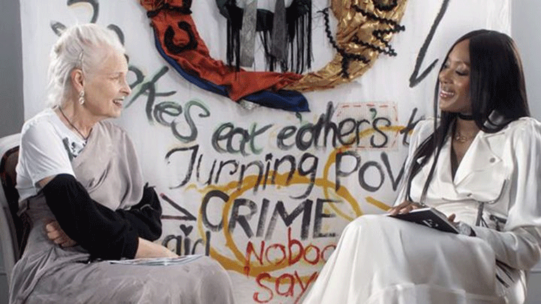 Naomi Campbell: Μιλάει για τη διάσημη τούμπα της σε fashion show της Vivienne Westwood Naomi Campbell: Μιλάει για τη διάσημη τούμπα της σε fashion show της Vivienne Westwood