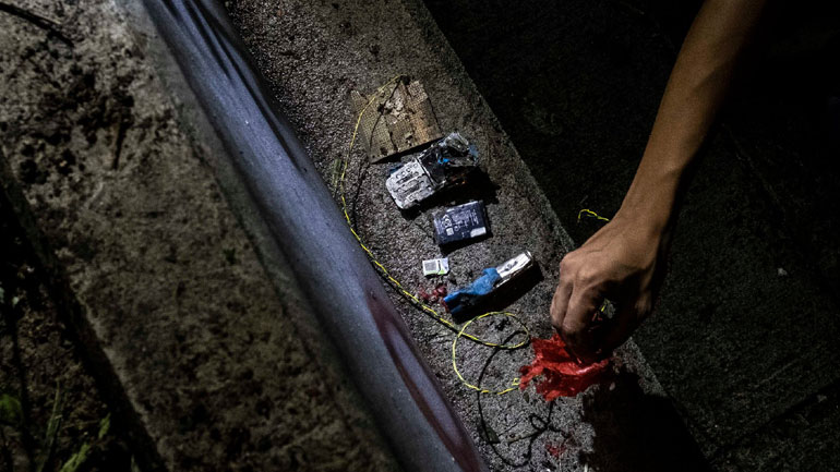 Έκρηξη βόμβας στις διαδηλώσεις του Χονγκ Κονγκ με στόχο αστυνομικούς