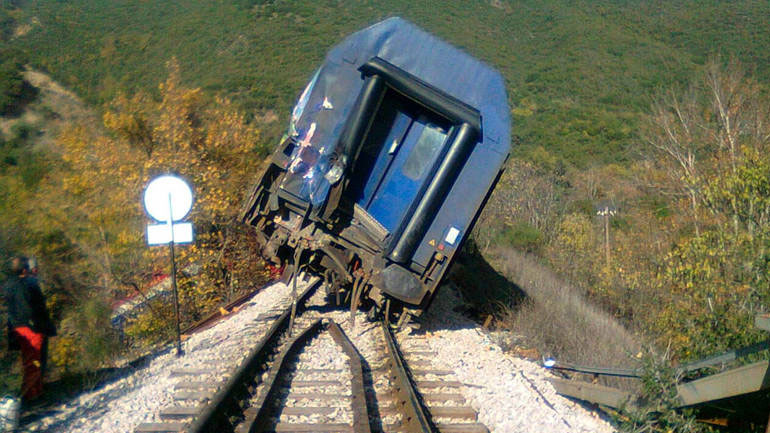 Εκτροχιάστηκε βαγόνι τρένου στο Λιανοκλάδι
