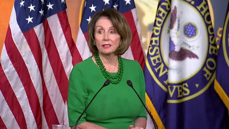 Πελόζι:  Είδαμε τον Τραμπ κλονισμένο