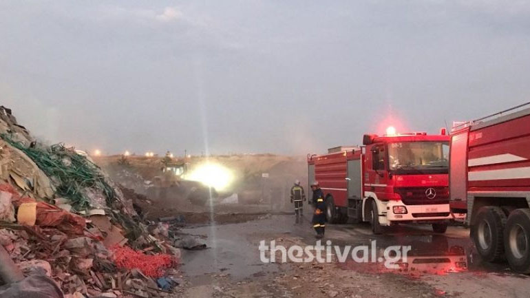 Υπό έλεγχο η πυρκαγιά σε εργοτάξιο ανακυκλώσιμων στη δυτική Θεσσαλονίκη