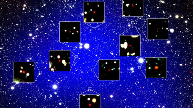 Ανακαλύφθηκαν 12 γαλαξίες που απάρτιζαν το αρχαιότερο γνωστό γαλαξιακό σμήνος