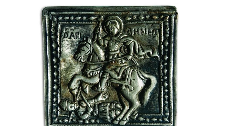 Έκθεση με τους αγιογραφικούς τύπους της μορφής του Αγίου Δημητρίου στο Δημαρχείο Θεσσαλονίκης