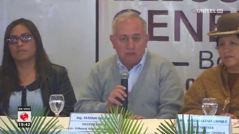 Βολιβία – προεδρικές εκλογές: Παραιτήθηκε ο αντιπρόεδρος της εκλογικής επιτροπής