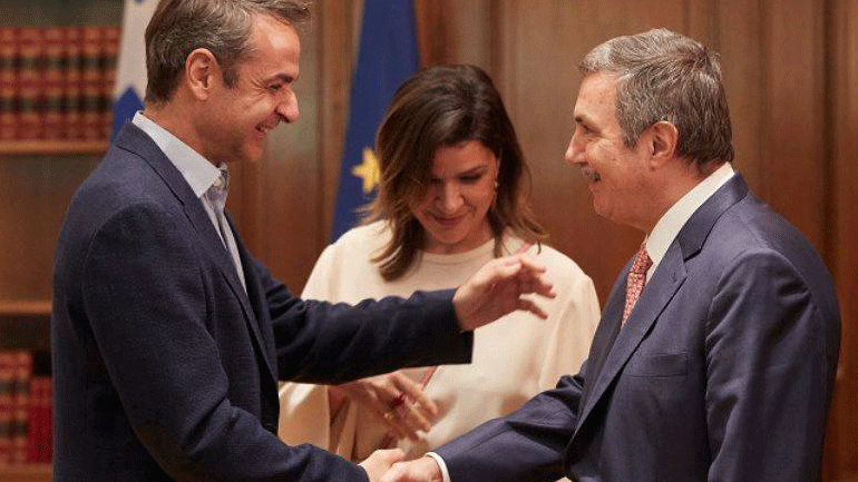 Συνάντηση Μητσοτάκη με τον Πρόεδρο του Ιδρύματος Ωνάση