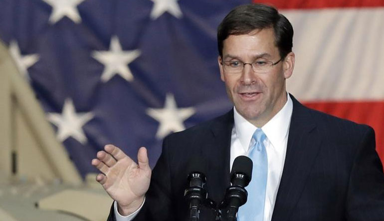 Μαρκ Έσπερ: «Αδικαιολόγητη» η επιχείρηση της Τουρκίας στη Συρία