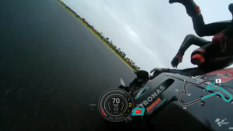 MotoGP2019, Philip Island: Η πτώση του Quartararo!