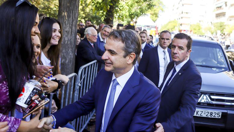 Θεσσαλονίκη: Στην πλατεία Αριστοτέλους ο πρωθυπουργός Κυριάκος Μητσοτάκης