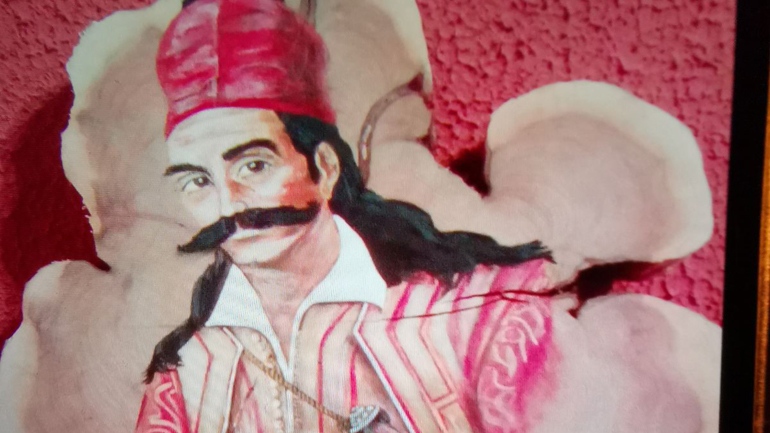 Μοναδικό πορτραίτο του Γ. Καραϊσκάκη σε ξύλο κέδρου Αγράφων