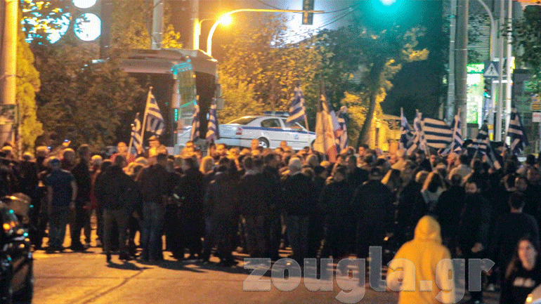 Νέο Ηράκλειο: Συγκέντρωση της Χρυσής Αυγής για τη δολοφονία των δύο μελών της το 2013