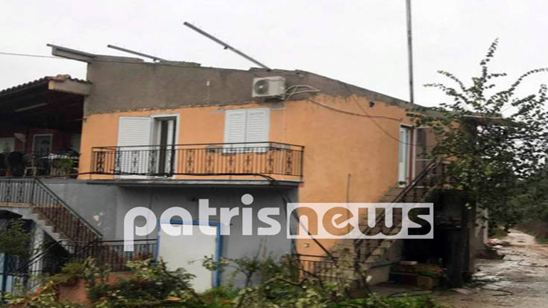 Ανυπολόγιστες οι ζημιές από τον ανεμοστρόβιλο στην Ηλεία