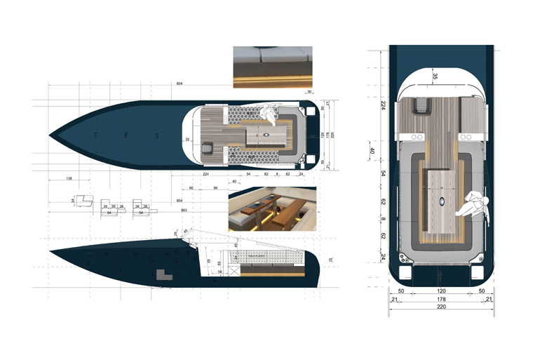Η ακτινογραφία του ηλεκτρικού σκάφους (πατήστε πάνω της για να δείτε την εικόνα μεγαλύτερη)