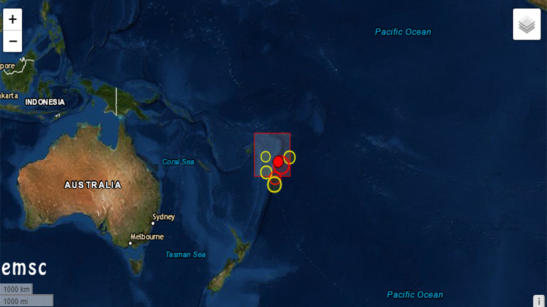 Ισχυρός σεισμός 6,6 Ρίχτερ σε θαλάσσια περιοχή του Ειρηνικού