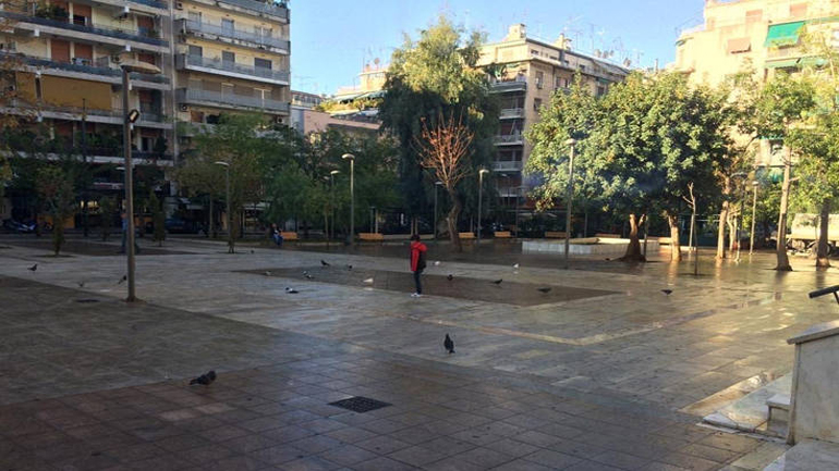 Καθαρίστηκε η πλατεία του Αγίου Παντελεήμονα