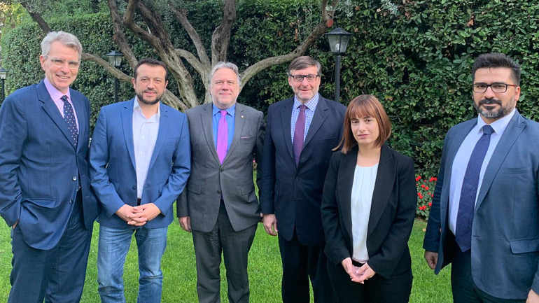 Συνάντηση αντιπροσωπείας του ΣΥΡΙΖΑ με τον βοηθό υφυπουργό Εξωτερικών των ΗΠΑ, Μάθιου Πάλμερ