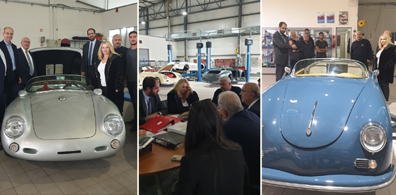 Στελέχη της κυβέρνησης βρέθηκαν στις εγκαταστάσεις της ελληνικής εταιρείας κατασκευής οχημάτων