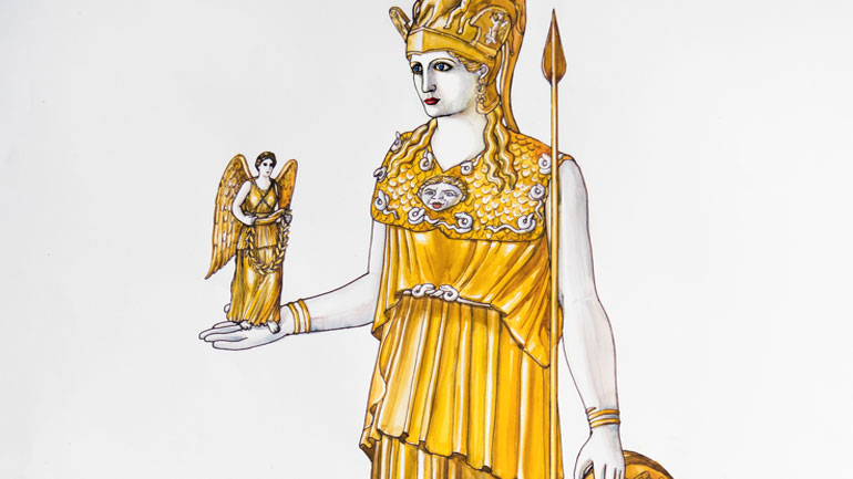 Το χαμένο άγαλμα της Αθηνάς Παρθένου στο Μουσείο Ακρόπολης