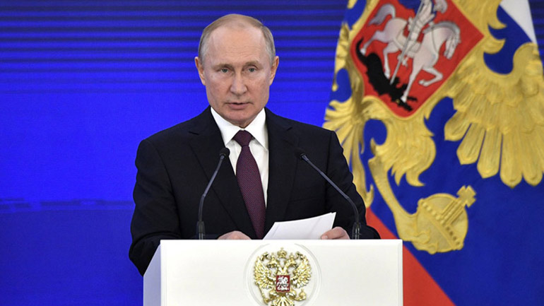 Πούτιν:  Η Ρωσία διαθέτει μοναδικά όπλα αλλά όχι για να απειλεί