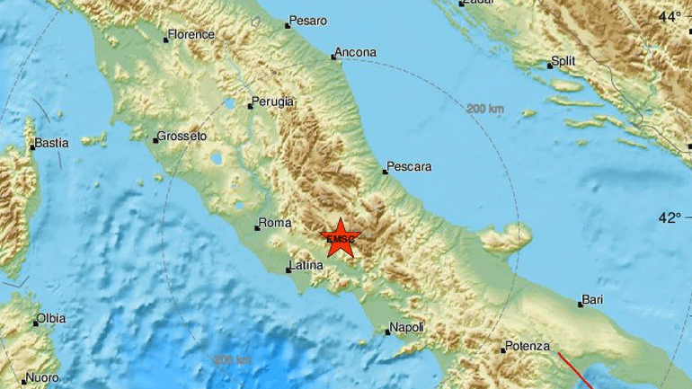 Σεισμική δόνηση 4,4R στη νότια Ιταλία