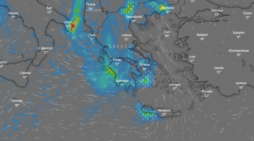 Oι καιρικές συνθήκες την Παρασκευή 