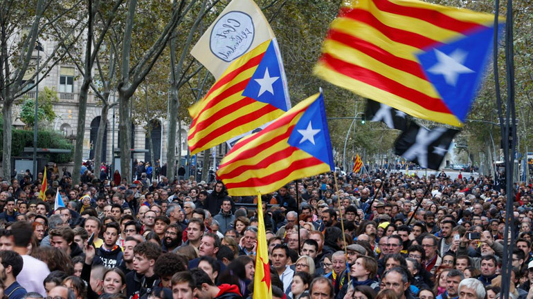 Ισπανία: Στους δρόμους οι υπέρμαχοι της ανεξαρτησίας της Καταλονίας