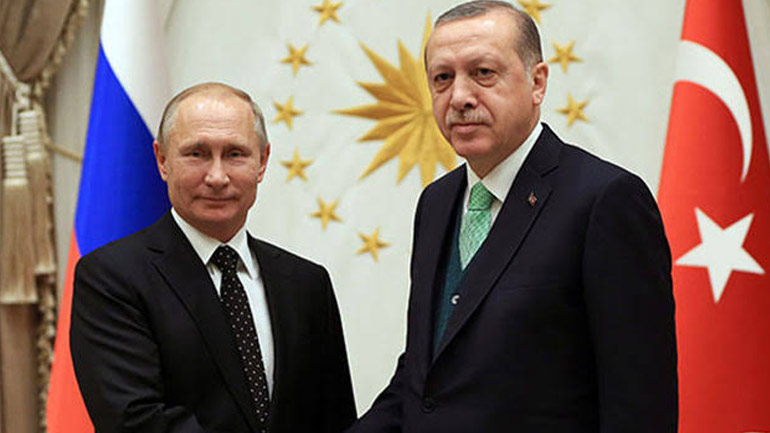 Τηλεφωνική επικοινωνία Πούτιν – Ερντογάν για τη Συρία