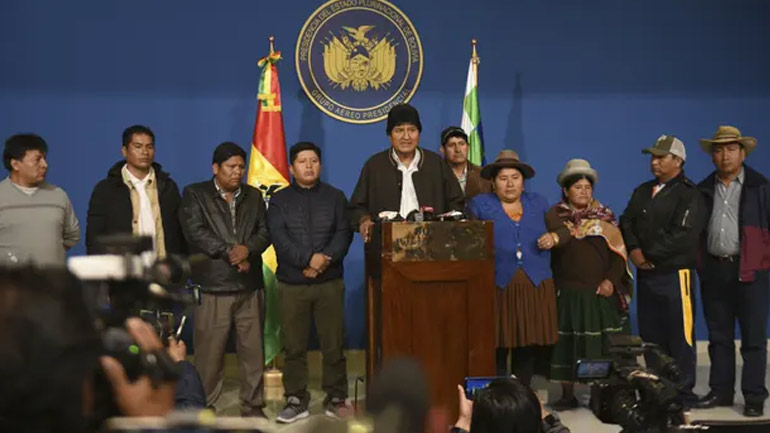 Βολιβία: Ο πρόεδρος Μοράλες ανακοίνωσε την παραίτησή του