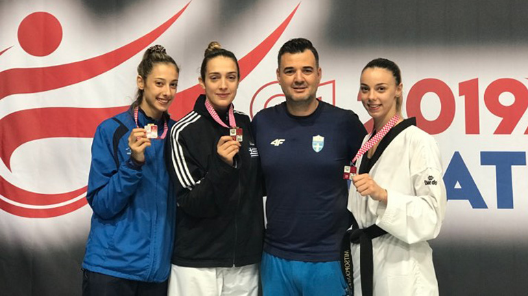 Tαεκβοντό: Τρία μετάλλια για την Ελλάδα στο G1 του Ζάγκρεμπ