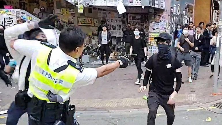 ΗΠΑ και Βρετανία ζητούν αποκλιμάκωση της βίας στο Χονγκ Κονγκ